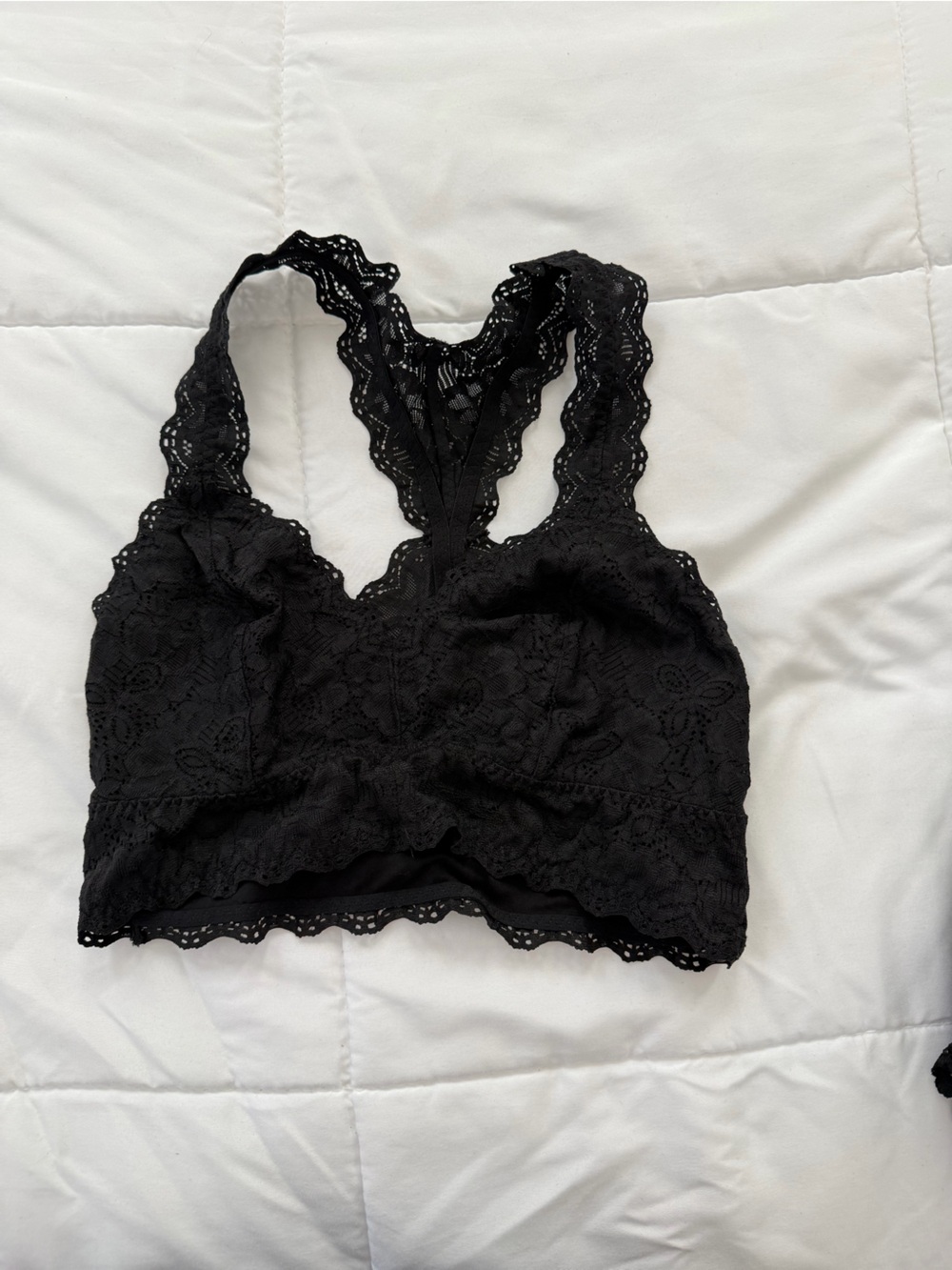 Felina Black Lace Bralette with Racerback